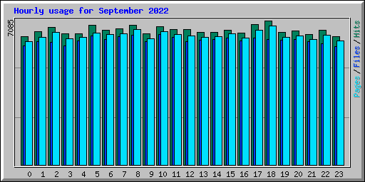 Hourly usage for September 2022