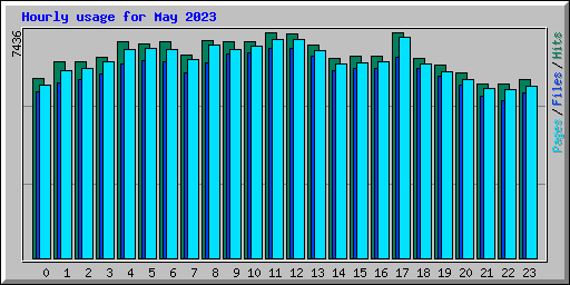 Hourly usage for May 2023