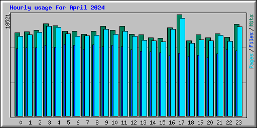 Hourly usage for April 2024
