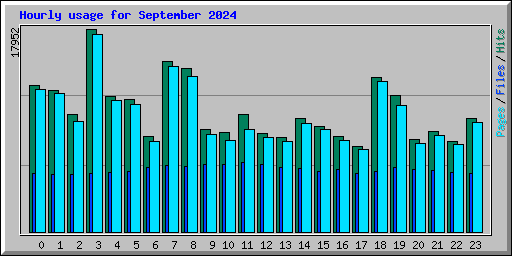 Hourly usage for September 2024